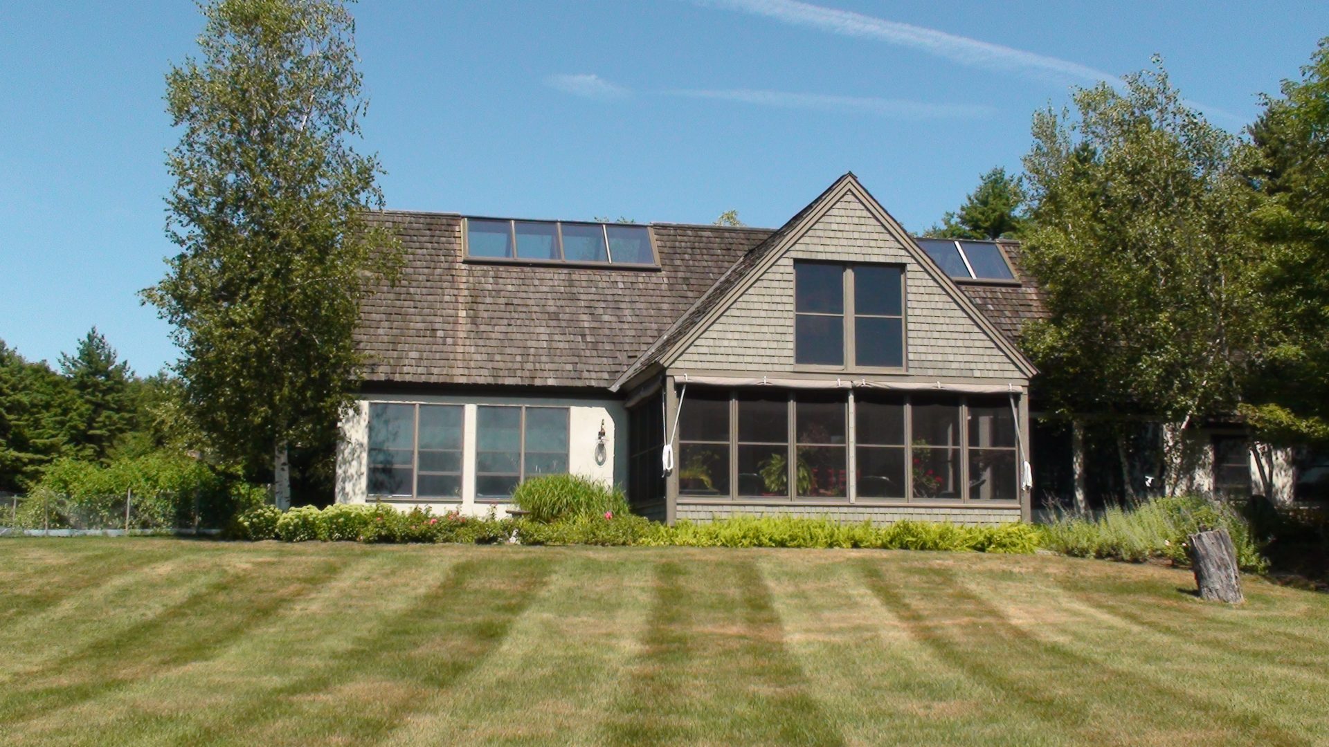 house with a wood boiler