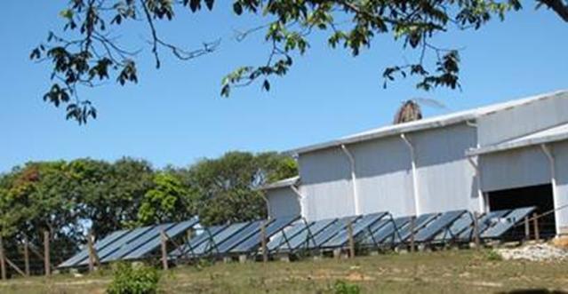 PV Panels towards a barn